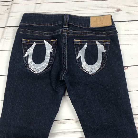 True Religion Denim - Women’s True Religion Size 29 Dark Low Rise Jeans